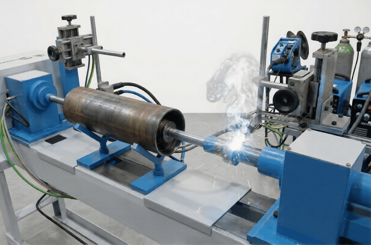 Automatic Conveyor Idler Welding Machine machine